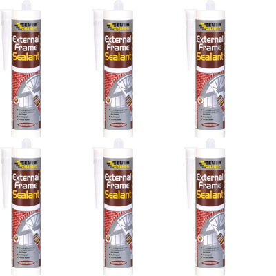 Everbuild External Frame Acrylic Sealant, Brown, 290 ml     EXTBN (n) (Pack of 6)