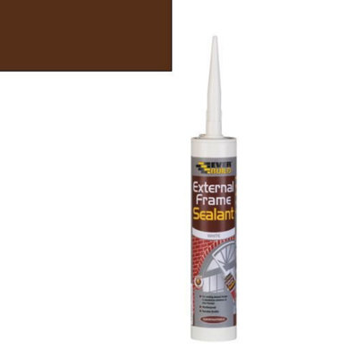 Everbuild External Frame Acrylic Sealant, Brown, 290 ml