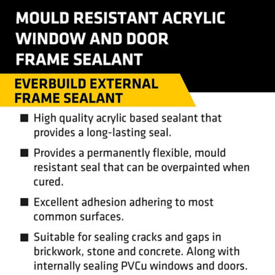Everbuild External Frame Sealant Brown C3 Size Cartridge