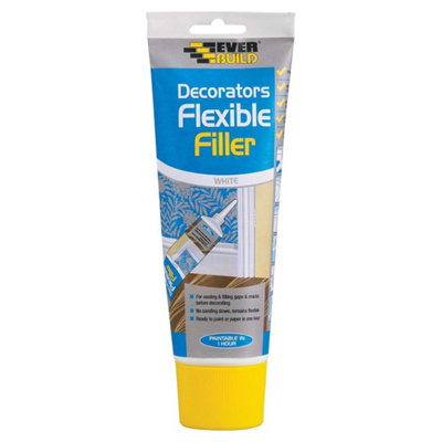 Everbuild Flexible Decorators Filler, White, 200 ml       EASIFLEX(n) (Pack of 12)