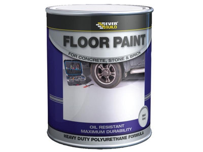 Everbuild FLOORGYNEW Floor Paint Grey 5 litre EVBFLOORGR