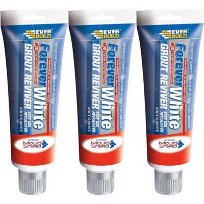 Everbuild FWREVIVE 200ml Forever Grout Reviver White (Pack of 3)