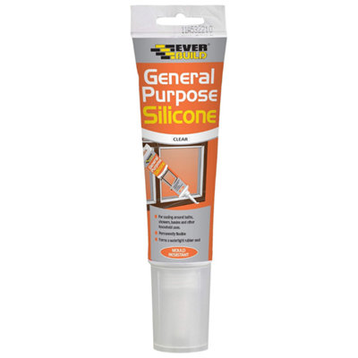 Everbuild General Purpose Silicon Sealant Clear 80ML