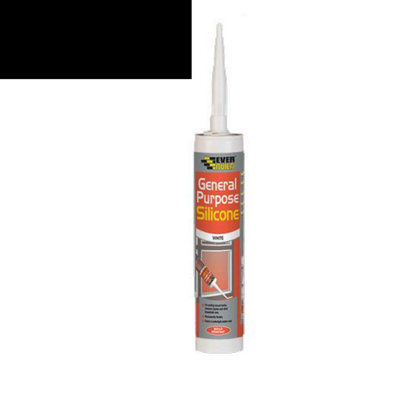 Everbuild General Purpose Silicone Black C3 Size Cartridge