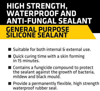 Everbuild General Purpose Silicone Brown C3 Size Cartridge - 3