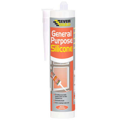 Everbuild General Purpose Silicone Sealant Grey 280ml