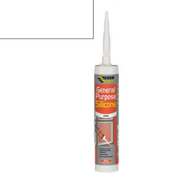 Everbuild General Purpose Silicone White C3 Size Cartridge