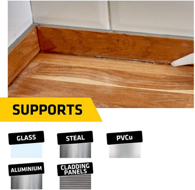 Everbuild General Purpose Silicone White C3 Size Cartridge - 4