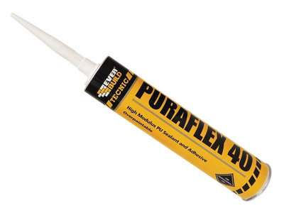 Everbuild INDPU40BK Industrial Puraflex 40 Sealant Black 300ml EVBINDPU40BK