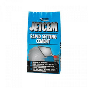 Everbuild Jet Rapid Setting Cement Grey (3kg)