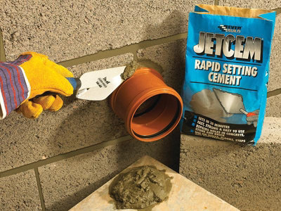 Everbuild Jetcem Rapid Set Cement 12Kg Pack for Quick Repairs
