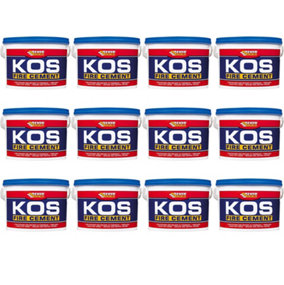 Everbuild KOS Fire Cement, Black, 500 g (Pack of 12)