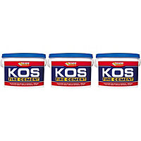 Everbuild KOS Fire Cement, Black, 500 g(Pack of 3)
