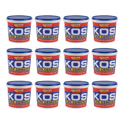 EVERBUILD KOS FIRE CEMENT buffPail cont. 500 gr (Pack of 12)