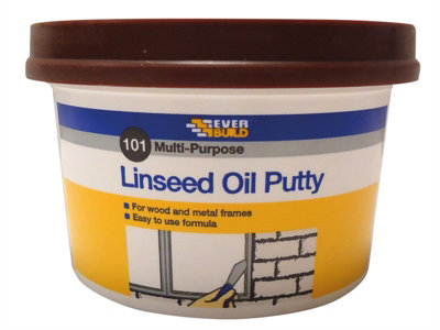 Everbuild MPBN05 101 Multi-Purpose Linseed Oil Putty Brown 500g EVBMPPB05