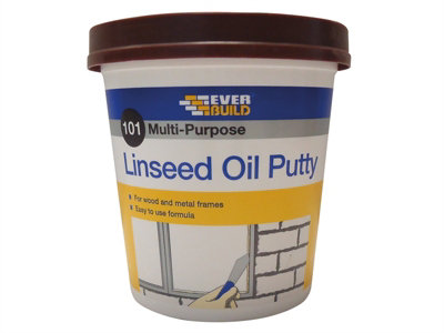 Everbuild MPBN1 101 Multi-Purpose Linseed Oil Putty Brown 1kg EVBMPPB1KG