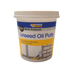 Everbuild MPN1 101 Multi-Purpose Linseed Oil Putty Natural 1kg EVBMPPN1KG