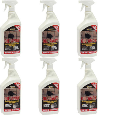 Everbuild Oil Away Ready To Use Oil Remover For Hard Surfaces, 1 L (Pack of 6) - High Performance Cleaner