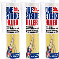 Everbuild One Strike Filler Cartridge White 300 ml (Pack of 3)