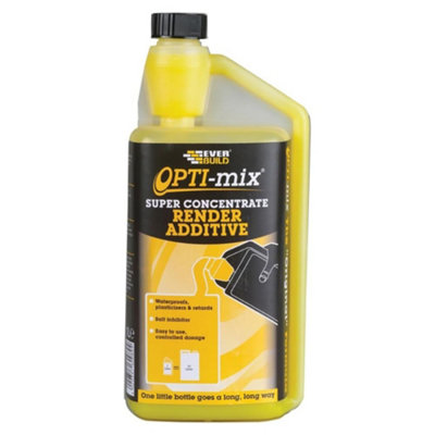 Everbuild OPTIREND1 Opti-Mix 3-in-1 Render Additive 1 Litre EVBOPTIREND1