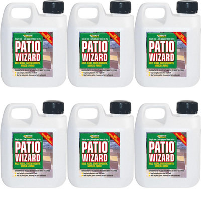 Everbuild Patio Wizard Concentrated 1 Litre (Pack of 6) DIY at B&Q
