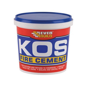 Everbuild PCKOSBKFIRE1 KOS Fire Cement Black 1kg EVBKOSBLK1K