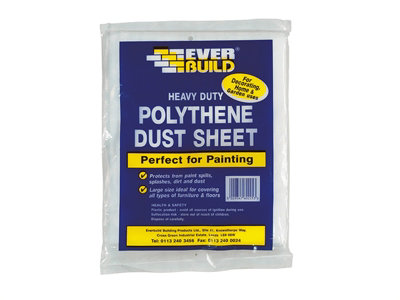 Everbuild POLYDUST Polythene Dust Sheet 3.6 x 2.7m EVBPOLYDS129