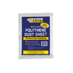 Everbuild POLYDUST Polythene Dust Sheet 3.6 x 2.7m EVBPOLYDS129