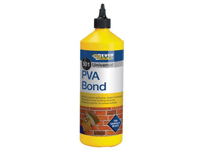 Everbuild PVA1L 501 Universal PVA Bond 1 litre EVBPVA1L