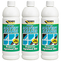 Everbuild PVCu Solvent Based Cleaner, 1 Litre (Pack of 3)