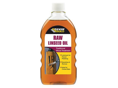 Everbuild Raw Linseed Oil Wood Protection Cricket Bat Treatment 500ml