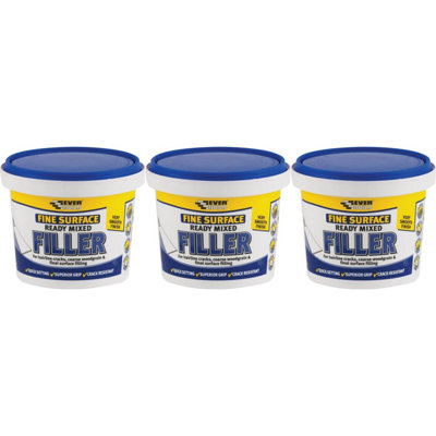 Everbuild Ready Mixed Fine Surface Filler, White, 600 g RMFINE(n) (Pack