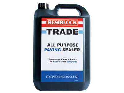 Everbuild Resiblock All Purpose Paving Sealer - 5 Litre Trade Edition for Concrete & Natural Stone