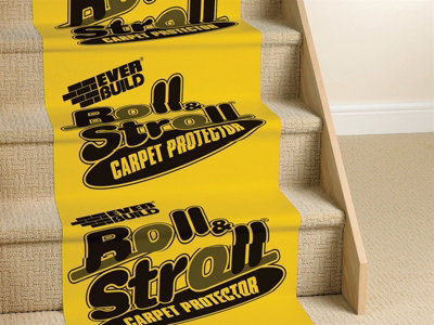 Everbuild ROLL75 Roll & Stroll Premium Carpet Protector 600mm x 75m EVBROLL75