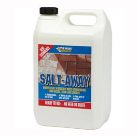 Everbuild Salt-Away Removes Salt Stains Efflorescence Marks 5L 5 LITRE SALT5