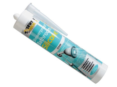 Everbuild SHOWTR Showerproof Bathroom Silicone Translucent 280ml EVBSHOWTR