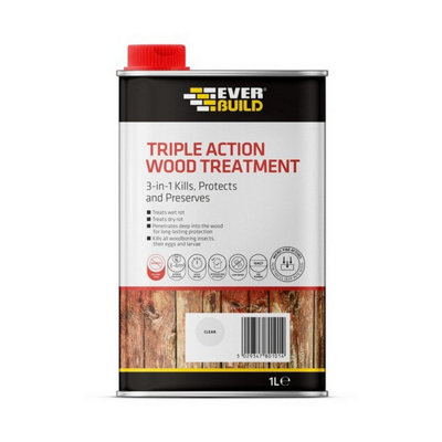 Everbuild Sika 483184 Triple Action Wood Treatment 2.5 litre EVBLJUN02