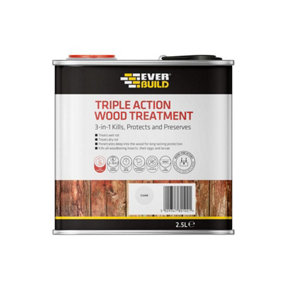 Everbuild Sika 483184 Triple Action Wood Treatment 2.5 litre EVBLJUN02