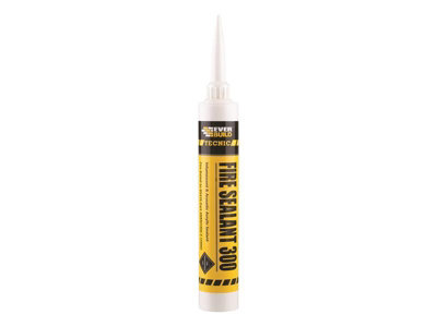 Everbuild Sika 486192 Tecnic Fire Intumescent Sealant 300 Grey 380ml EVB300GY