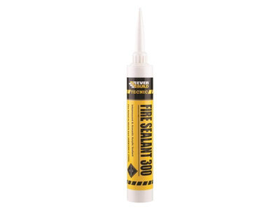 Everbuild Sika 486194 Tecnic Fire Sealant 300 Intumescent White 380ml EVB300WE