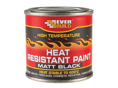 Everbuild Sika 486783 Heat Resistant Paint 125ml EVBHEATPNT1
