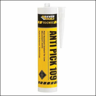 Everbuild Sika 489424 Tecnic Anti-Pick 109 White 295ml EVBANTP109WE - 4