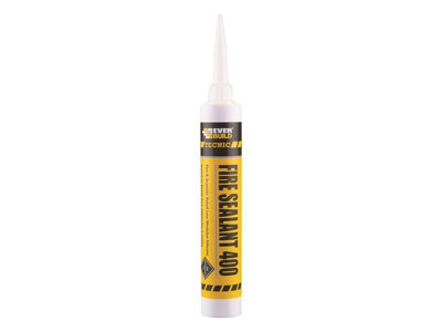 Everbuild Sika 489703 Tecnic Fire Sealant 400 White 380ml EVB400WE