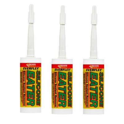 Everbuild Silicone Eater Silicone Sealant Remover 100ml Size Cartridge Pack of 3