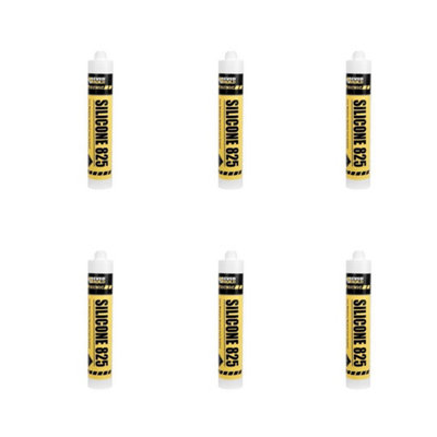 Everbuild SILICONE SEALANT 825 ANTHRACITE Sealant, Mid Grey 380ml (Pack