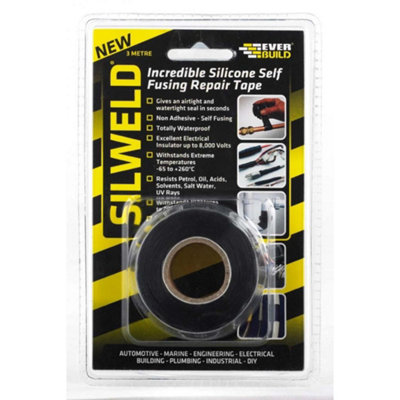 Everbuild Silweld Silicone Repair Tape Black (17.6 x 11.8 x 3.6cm)