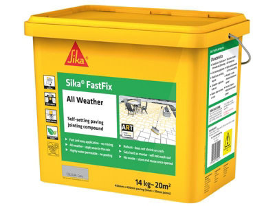 Everbuild SKFFIXGY14 Sika FastFix All Weather Grey 14kg EVBFFIXGY14