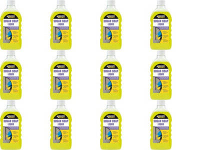 Everbuild SOAPLIQ Sugar Soap Liquid 500 ml (Pack of 12)