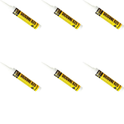 Everbuild Tecnic 825 Low Modulus Silicone Sealant, Dark Anthracite, 380