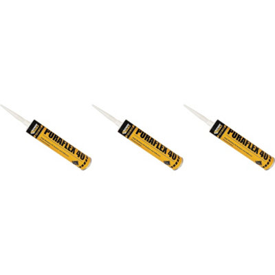 Everbuild Tecnic Puraflex 40 High Modulus PU Sealant and Adhesive, Grey ...